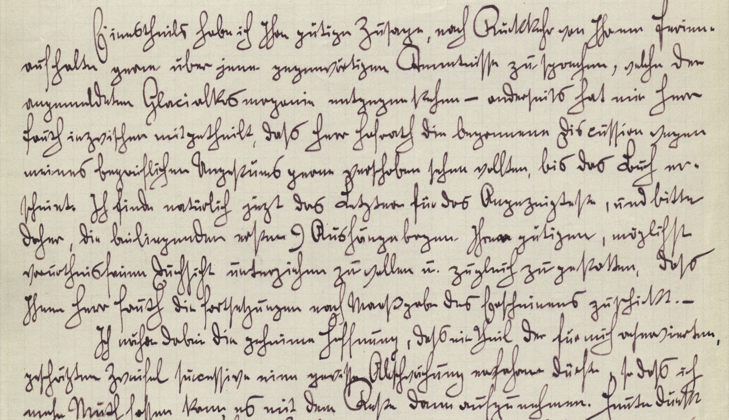 Teil eines Briefes von Hanns Hörbiger an Dr. Edmund Weiss